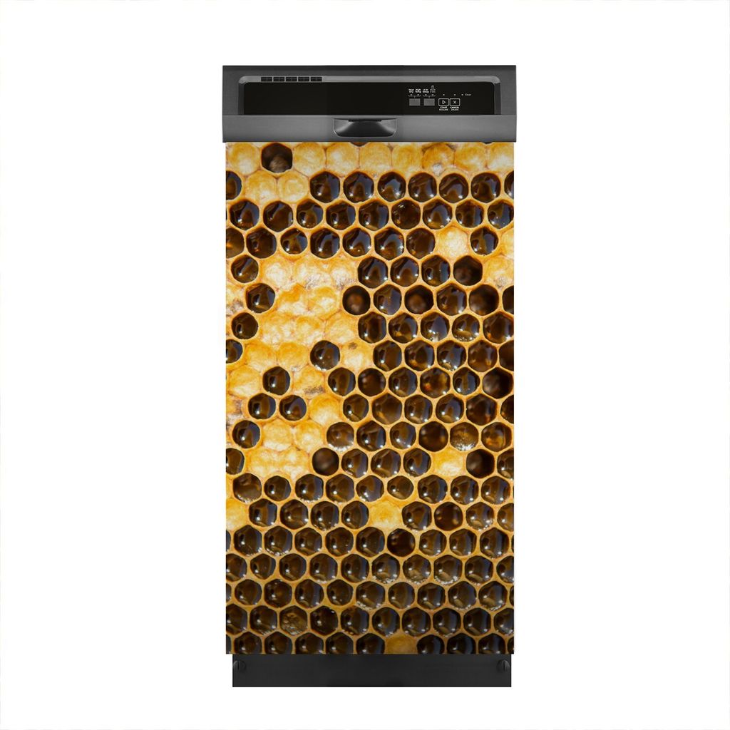 Magnete Dekorative 45x80 cm Küche Magnetmatte Spülmaschine - Honigwabe mit Honig