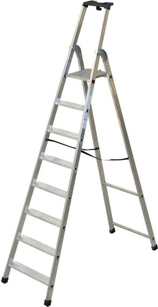 Facal Stufenstehleiter QUADRA S300 Aluminium 8 Stufen