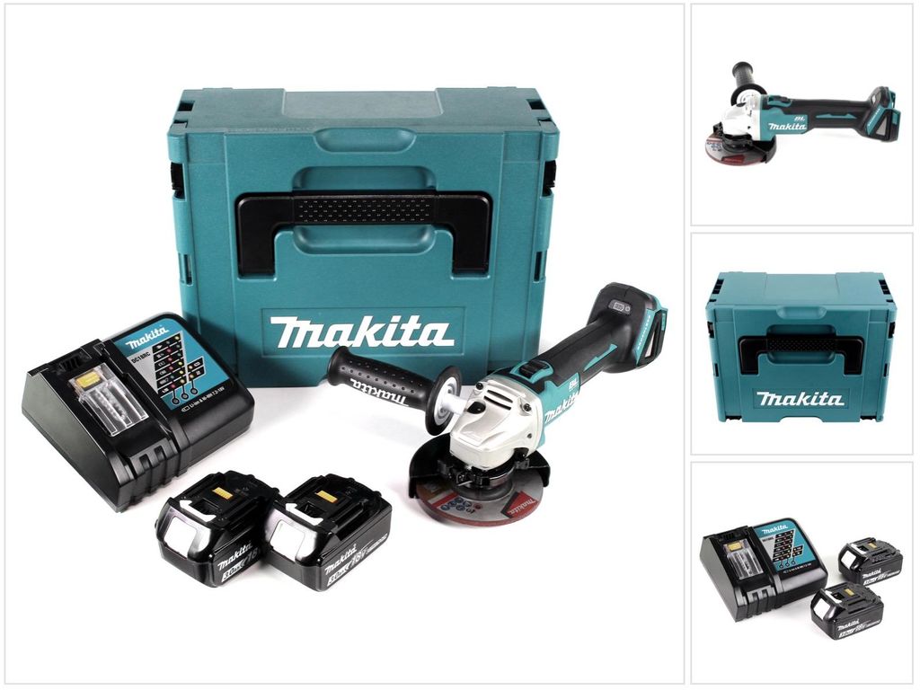 Akumulátorová úhlová bruska Makita DGA 504 RFJ 18V 125mm Obrázek produktu 