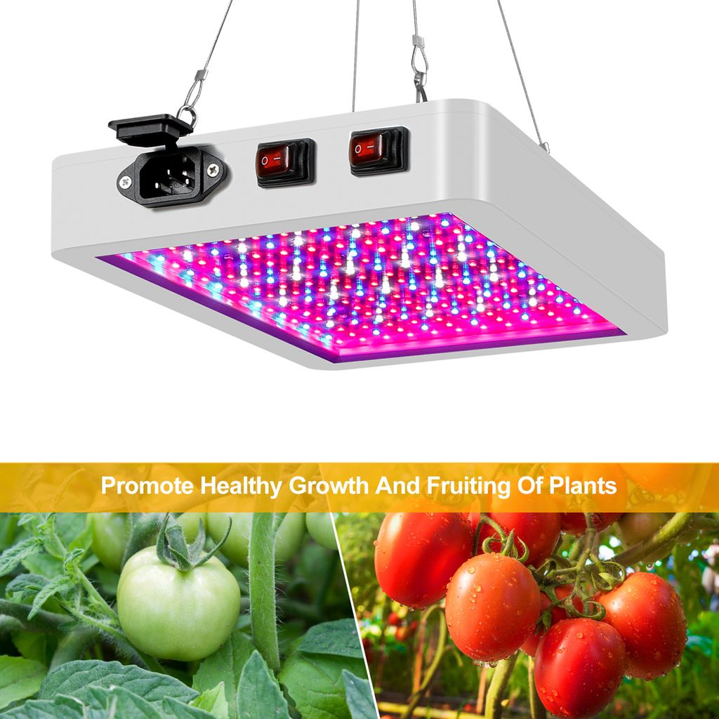 LED Grow Light Full Spectrum 312 LEDs Grow Lampen LED Panel Grow Light fuer Hydroponisches Gewaechshaus Zimmerpflanze Blume Vegetatives Wachstum