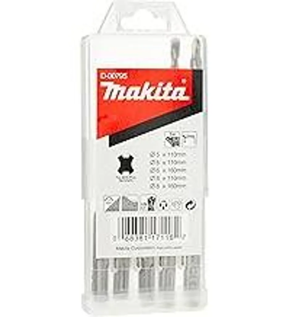 Migliora il tuo Fai-da-Te con il Set 5 Punte Makita D-00795 SDS-Plus