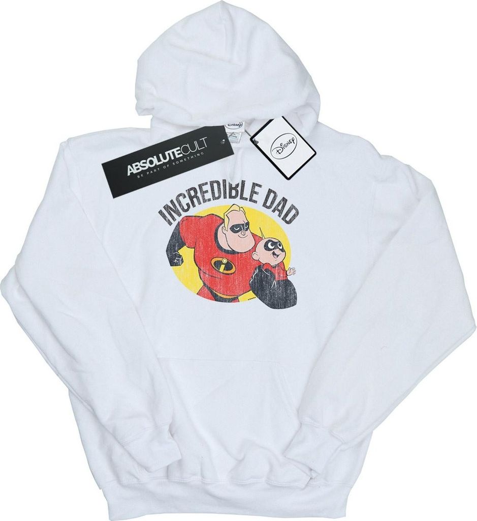 Disney - "The Incredibles Incredible Dad" Kapuzenpullover für Herren BI16587 (XL) (Weiß)