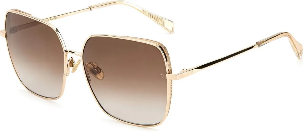 Must-Have: Rag & Bone RNB1054-G-S Occhiali Sole Oro Brown 58mm