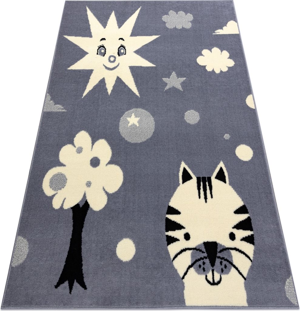 Teppich BCF FLASH Smile 3992 - Sonne grau Grau 200x300 cm