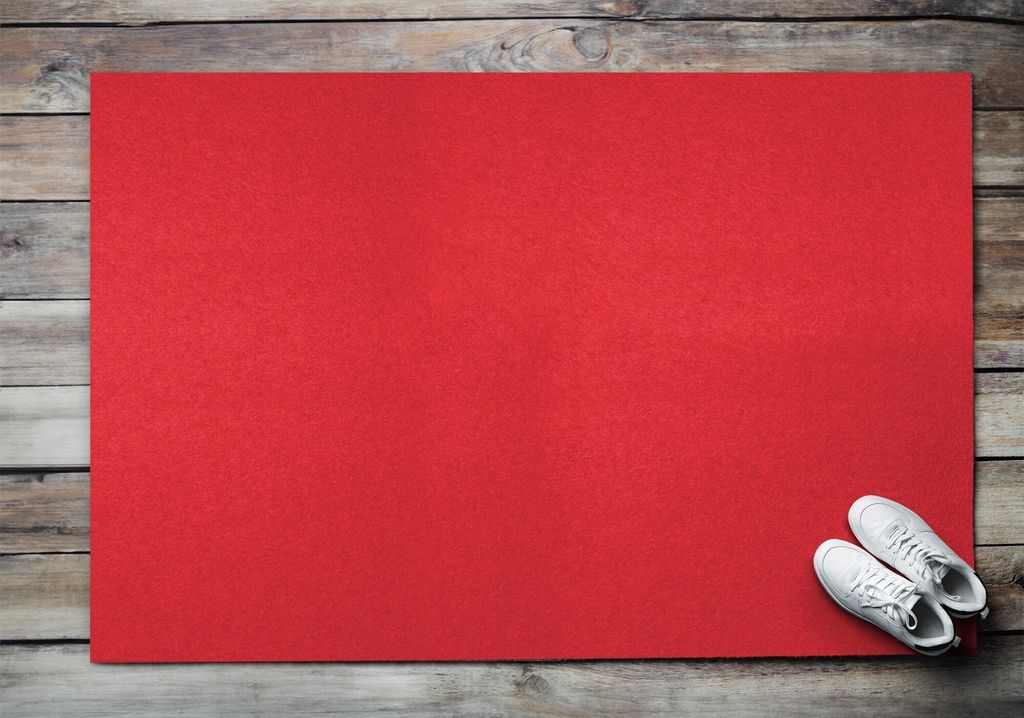 Fußmatte Aussen - Schuhmatte Haustür- Schmutzfangmatte Türvorleger - Outdoor Teppich Schmutzfänger - 150x100 cm - Rote Liebhaber