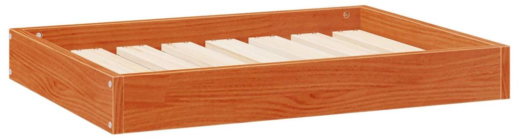 vidaXL Hundebett Wachsbraun 72 x 54 x 9 cm Massivholz Kiefer
