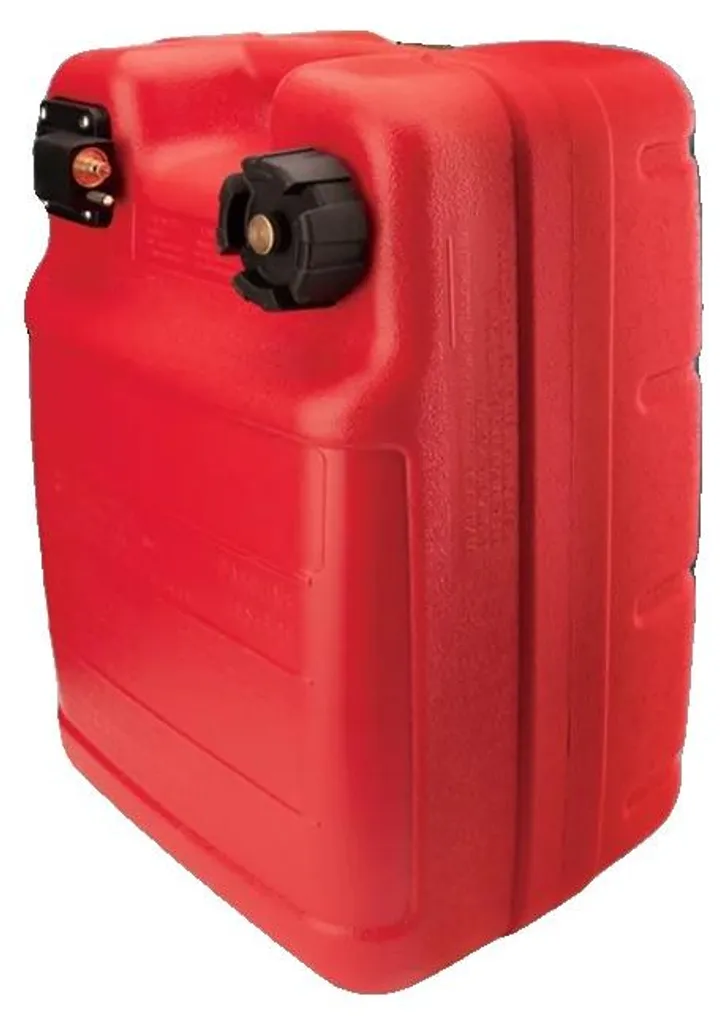 Réservoir marin rouge de 22L avec jauge carburant intégrée pour bateau