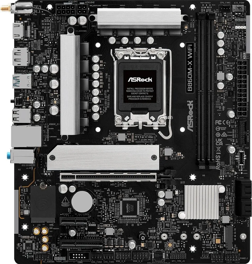 Scheda Madre ASRock B860M-X WiFi: Crea il tuo PC mATX con Socket 1851 e DDR5