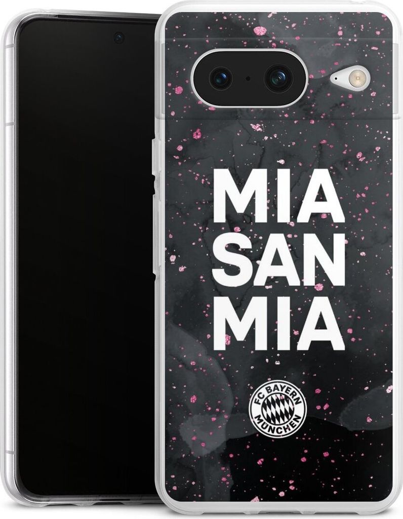 DeinDesign Handyhülle für Google Pixel 8 Silikon Hülle Case Smartphone Schutzhülle FC Bayern München Mia San Mia Girl Style
