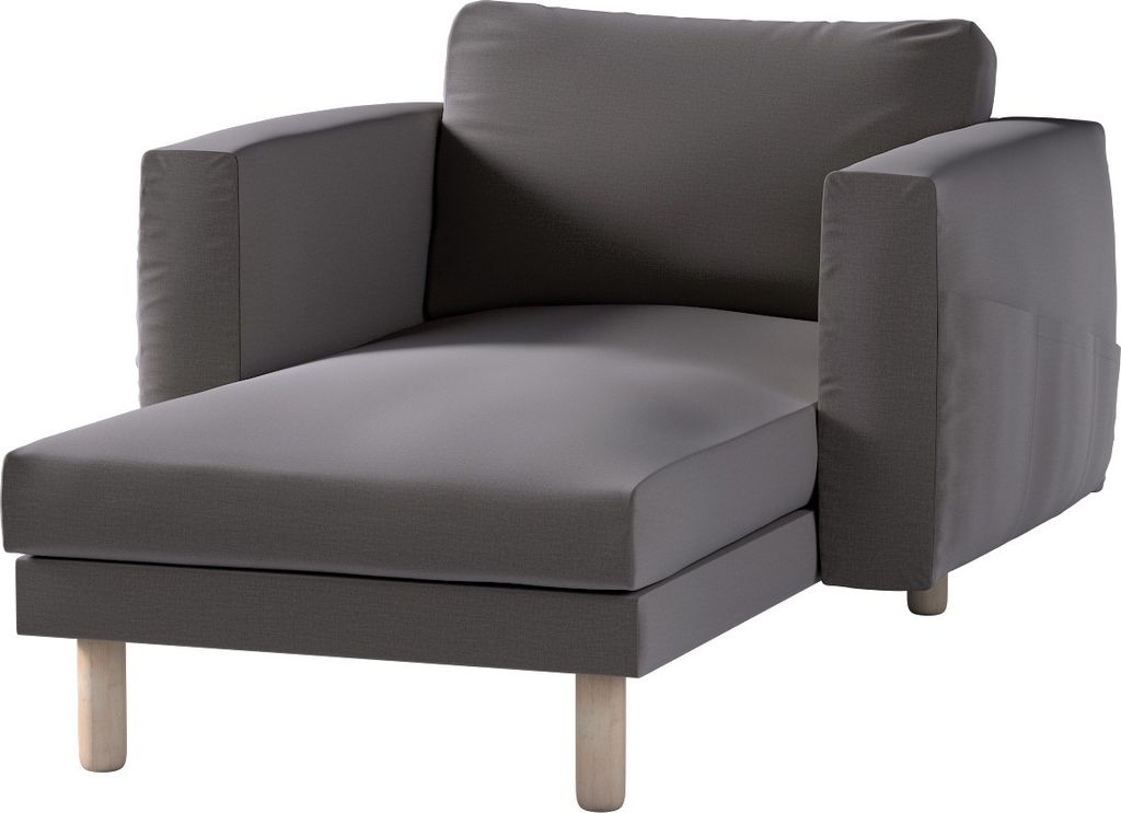 Dekoria Bezug für Norsborg Recamiere mit Armlehnen, braun, Norsborg Bezug für Recamiere mit Armlehnen