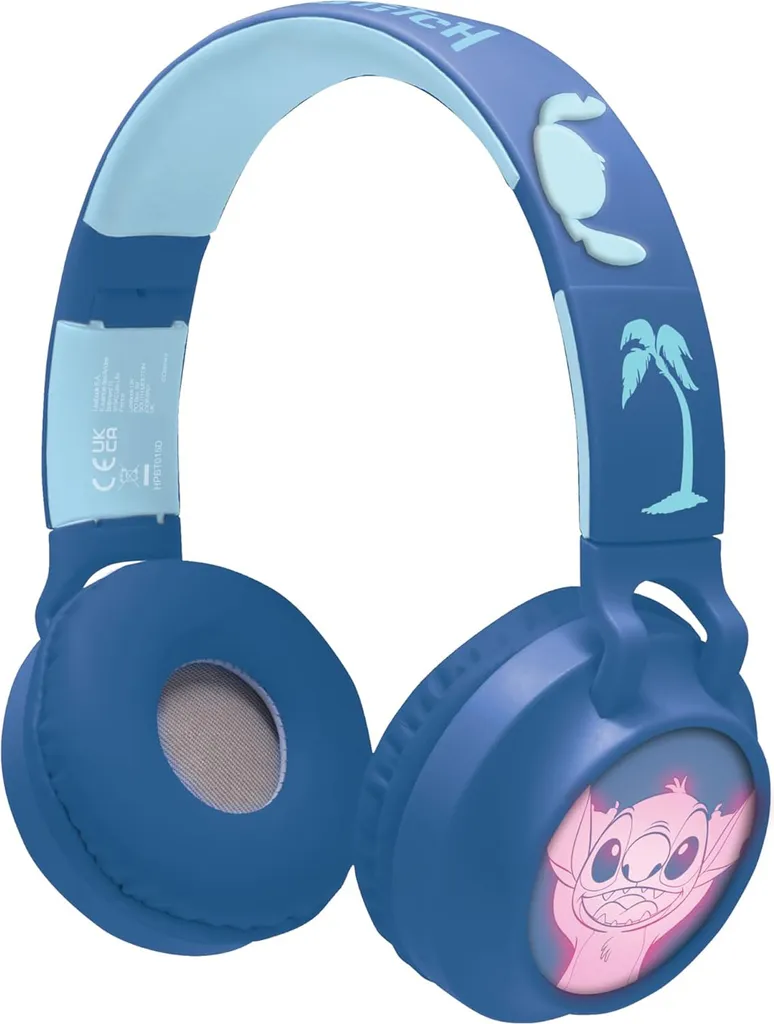 Casque Bluetooth Stitch Disney Idéal pour les Voyages et l'École Nomade