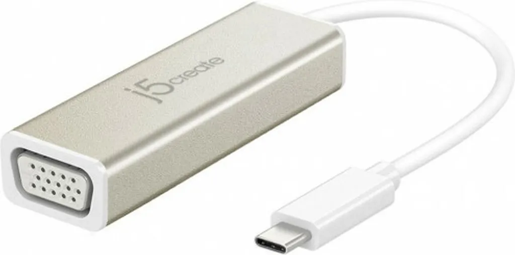 Convertisseur USB-C VGA 1080p en Aluminium j5create JCA111 Robuste