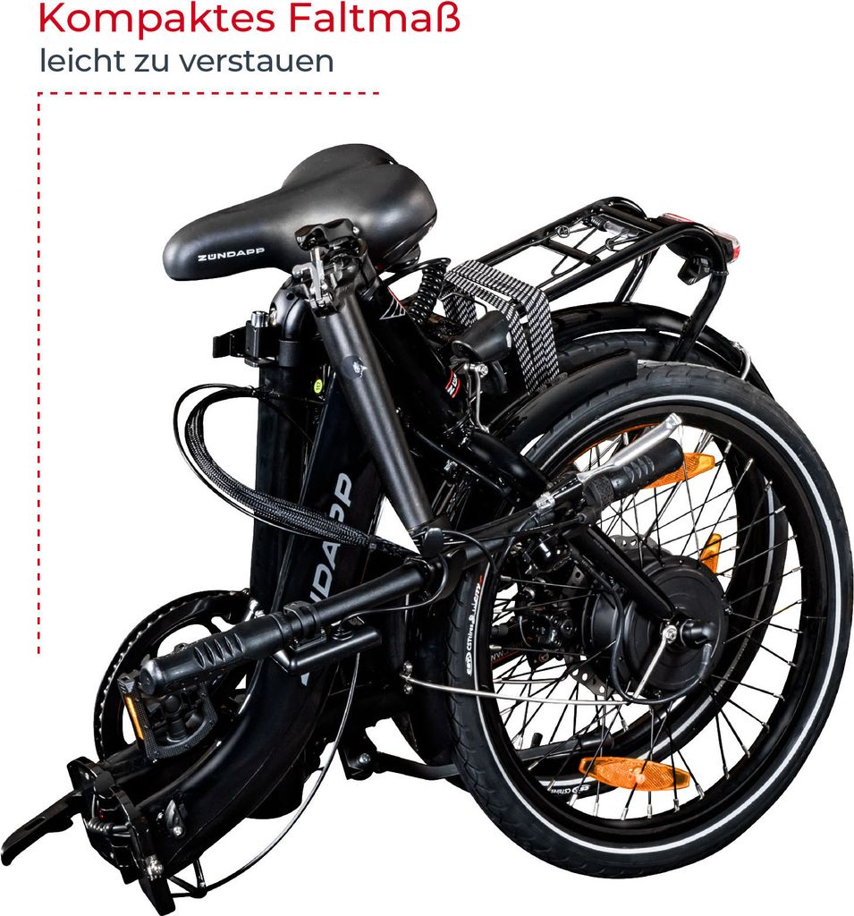 Zündapp ZXT20 E Bike 20 Zoll E Klapprad Tiefeinsteiger 3 Produktbild 7