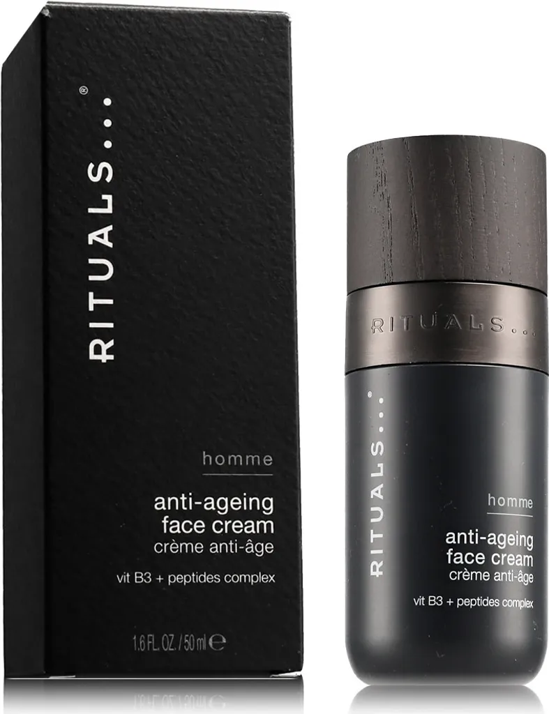 Soin Visage Anti-Âge Rituals Homme 50ml : Crème Revitalisante Quotidienne