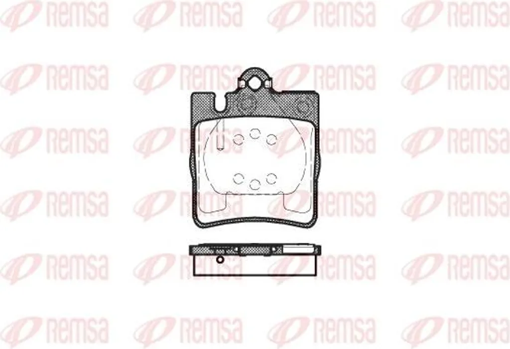 Plaquettes de frein REMSA haute endurance pour Mercedes OE 0024205220
