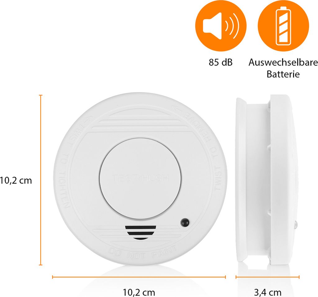 Smartwares Optyczny czujnik dymu RM250 85 dB z baterią na 1 Zdjęcie produktu 14