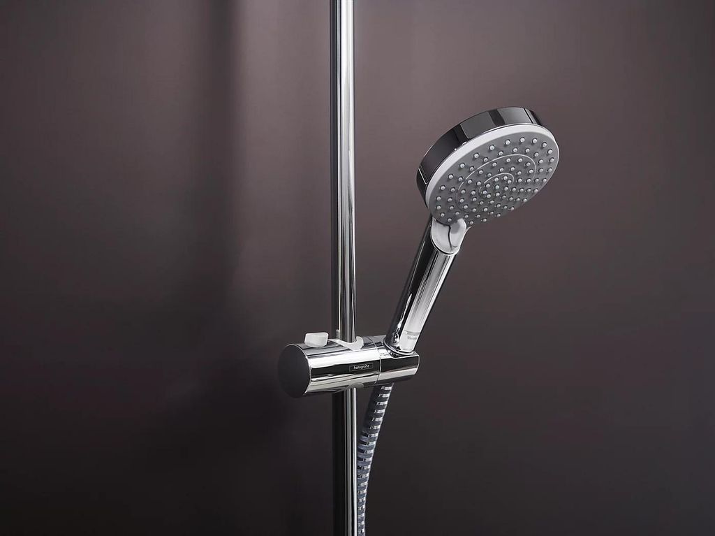 Douchette à main 100 Vario EcoSmart Chrome - HANSGROHE - Image du produit 