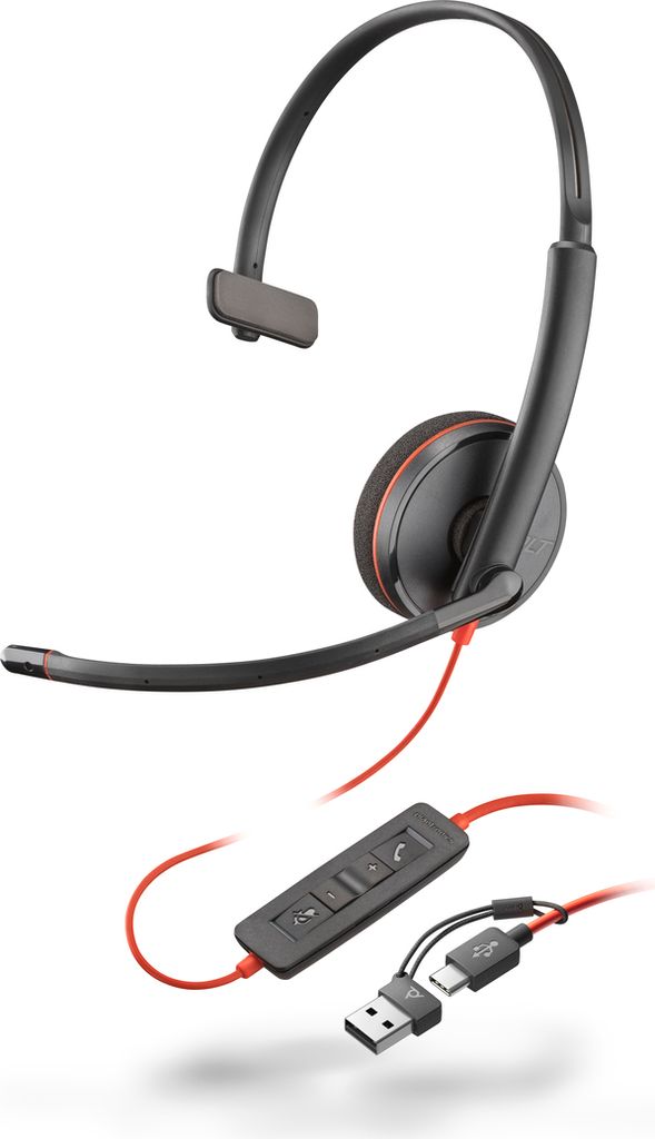 HP Poly BW 3210 USB-C HS+USB-C/A (Bulk) - Headset Produktbild 