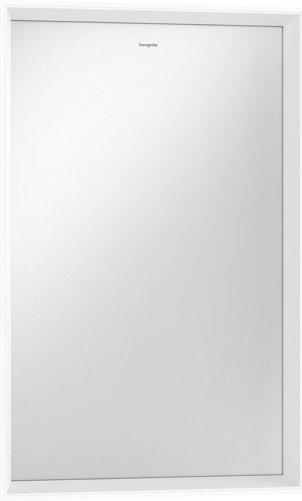 hansgrohe Xarita E Spiegel, LED-Beleuchtung mit Infrarot-Sensor, 500x50x700mm, Mattweiß, Spiegelheizung, 54998700