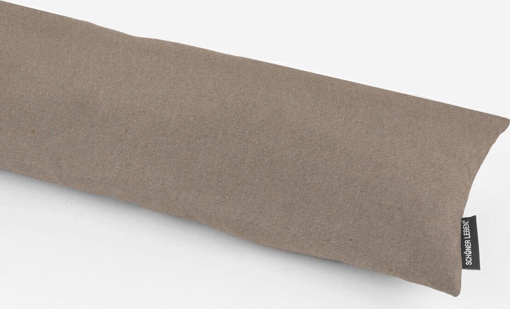 SCHÖNER LEBEN. Zugluftstopper Lurexeffekte Glamour uni natur gold Auswahl 110cm Länge
