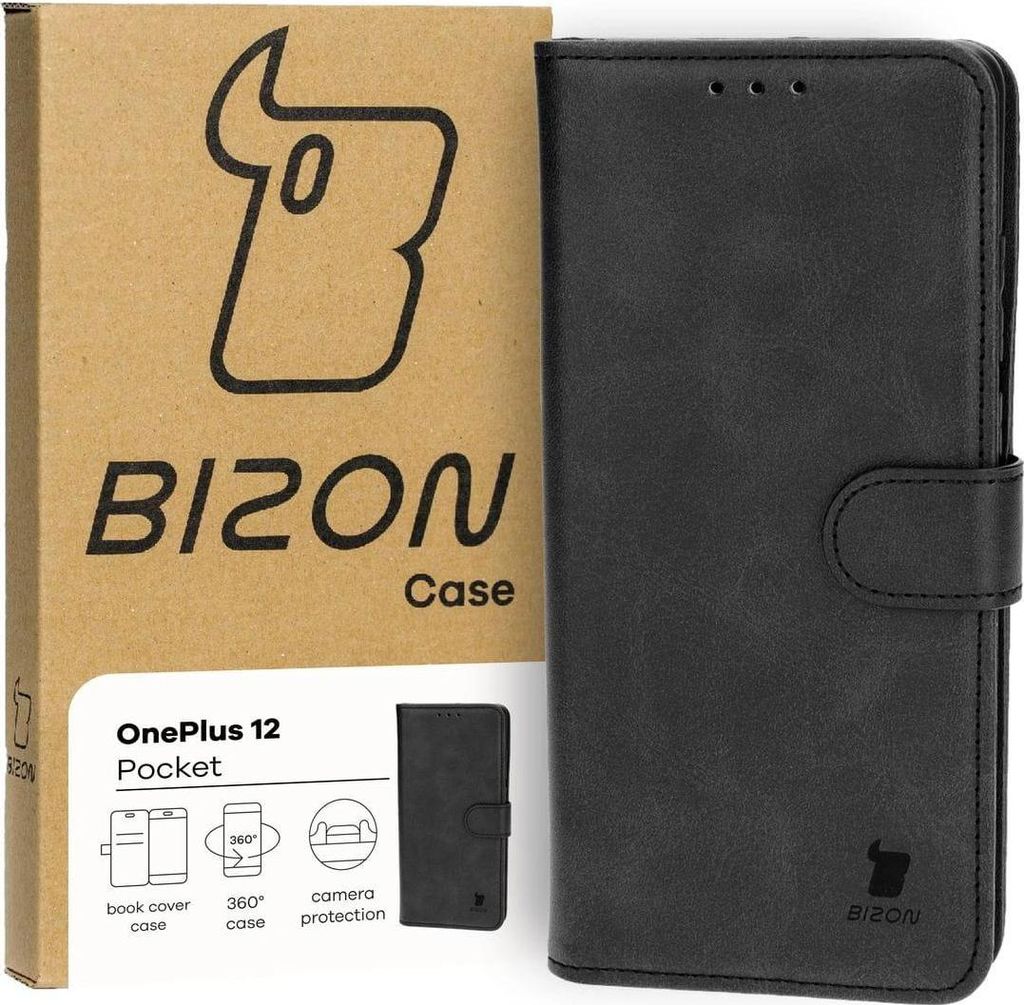Bizon Case Tasche OnePlus 12 schwarz