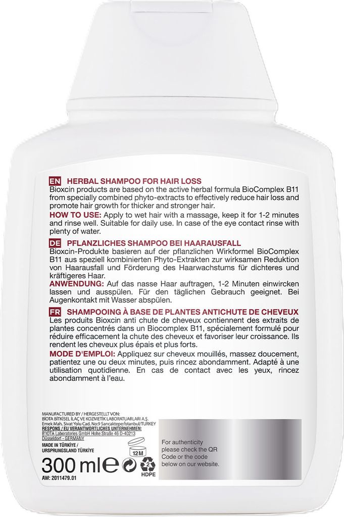 B Com Bio SICOBEL – Sanftes Pflanzliches Shampoo Für Alle Haartypen, 200 Ml, Bio-zertifiziert