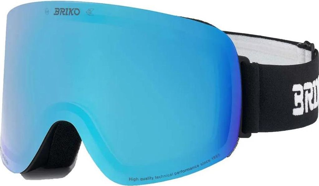 Briko Aurora Skibrille Schwarz Yellow Mirror/CAT2 Herren,Damen Schwarz Yellow Mirror/CAT2