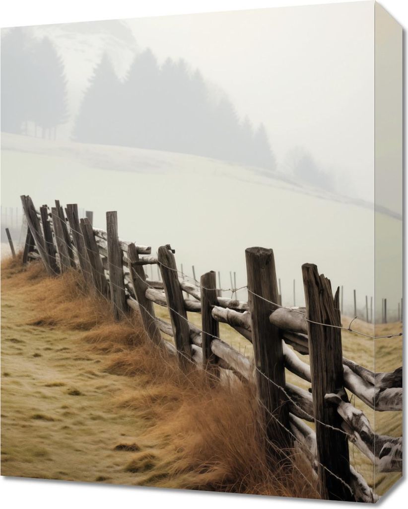 Bild 40x50cm Vom Nebel Umhüllt