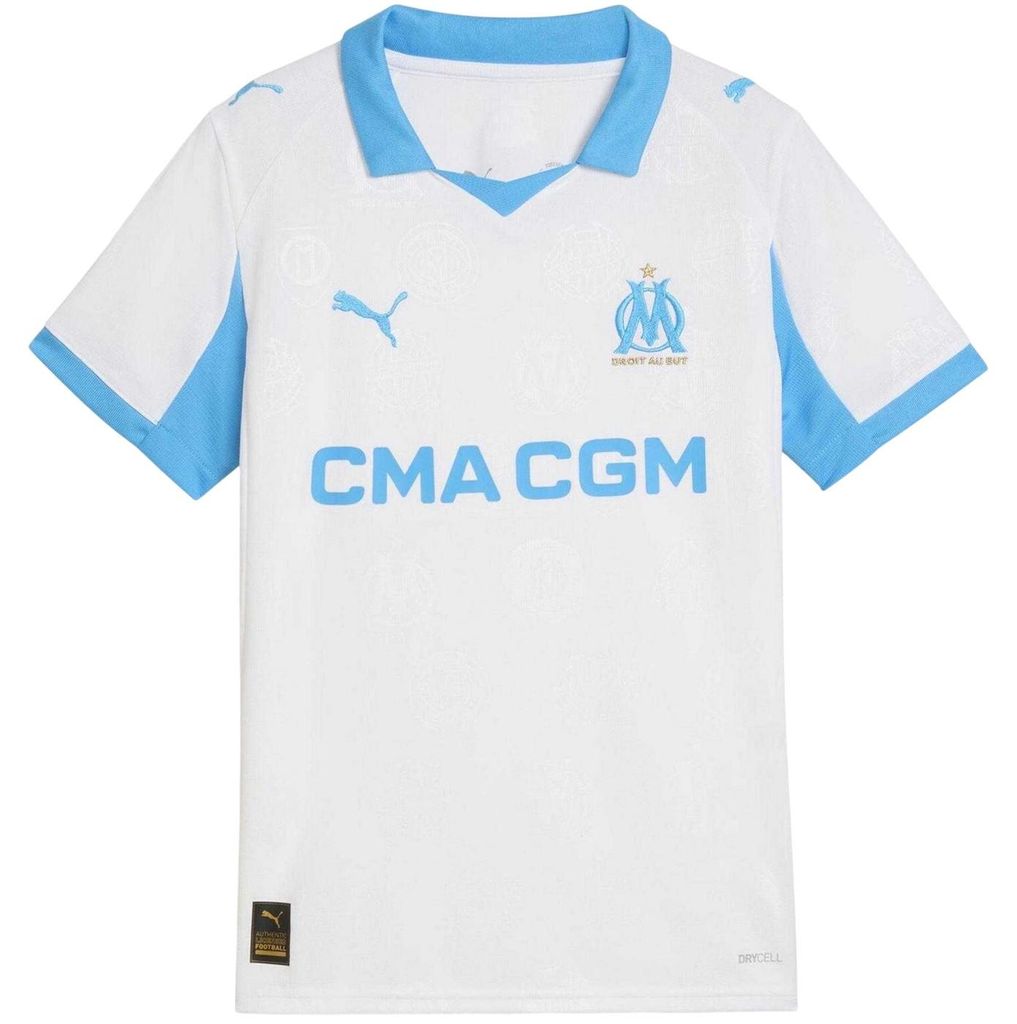 Puma - "25/26" Fußballtrikot für Kinder GT16599 (146-152) (Weiß/Blau)