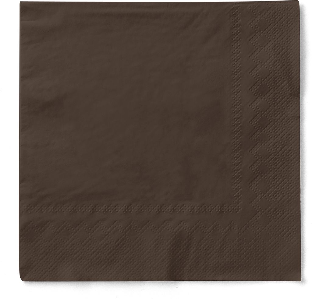 Sovie HOME Serviette Braun aus Tissue 40 x 40 cm, 3-lagig, 20 Stück