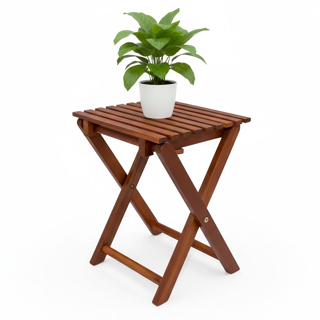 Eukalyptová skládací stolička TACOMA přírodní - 37 x 29 cm Obrázek produktu 