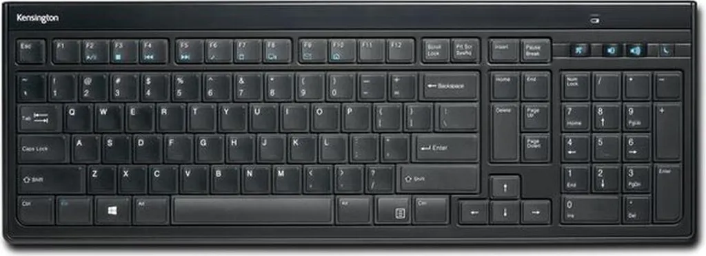Clavier Kensington K72344ES QWERTY Espagnol Noir avec Rétroéclairage