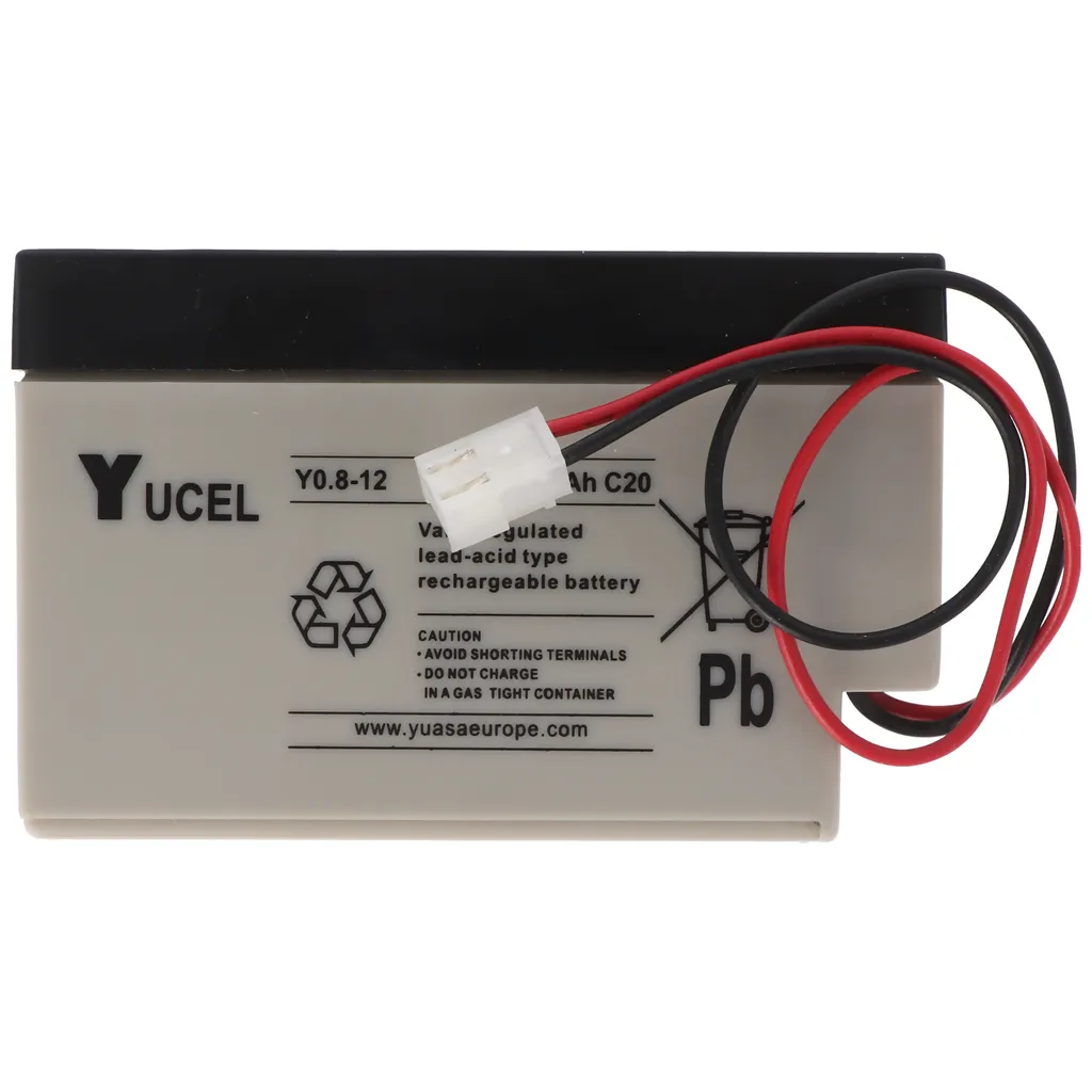 Batterie 12V 0.8Ah Yucel Y0.8-12 Yuasa : remplacez votre batterie usée