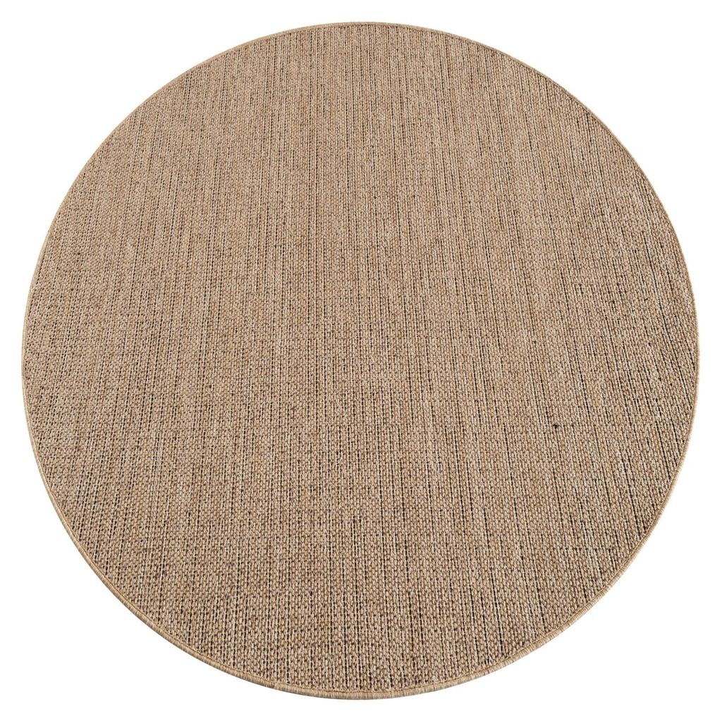 Outdoor Teppich wetterfest Modern Flachgewebe, Jute-Optik Produktbild 