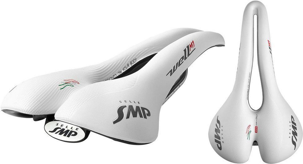 Selle SMP Fahrradsattel Well M1, weiß