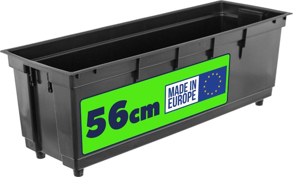Inserto KADAX 56cm per fioriera, inserto in plastica nero Immagine del prodotto 