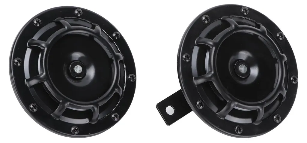 Avertisseur Sonore 12V Puissant pour Voiture et Moto 120mm 115dB Noir