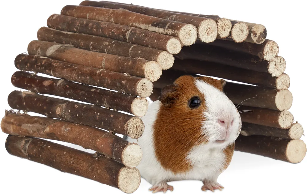 Aménagement cage rongeurs : Pont en bois flexible Relaxdays par lot de 10