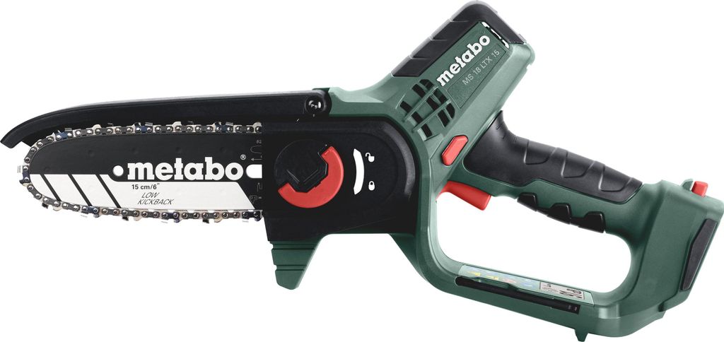 Metabo MS 18 LTX 15 Akku-Gehölzsäge 18V ideal für Rückschnitt von Bäumen