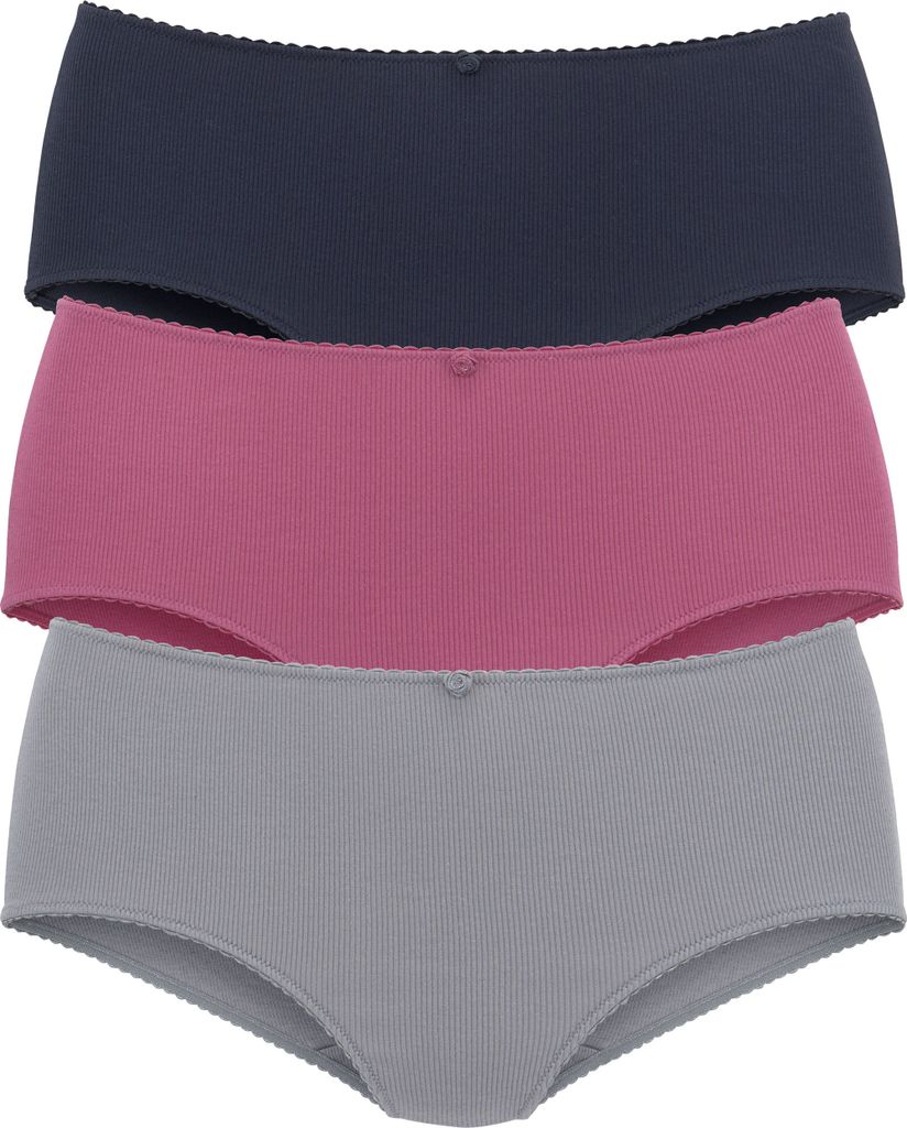 VIVANCE Taillenslip 3 -teilig blau, beere, navy Größe 40/42