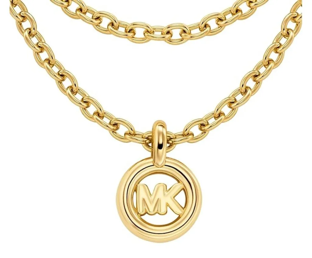 Sautoir Femme Cross MK MKJ8500710 en Maille Longue Plaqué Or Jaune