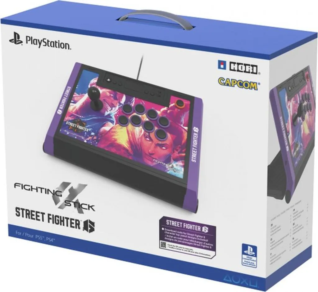Arcade Stick Alpha Combat Edition PS5 et PC Street Fighter 6 Noir