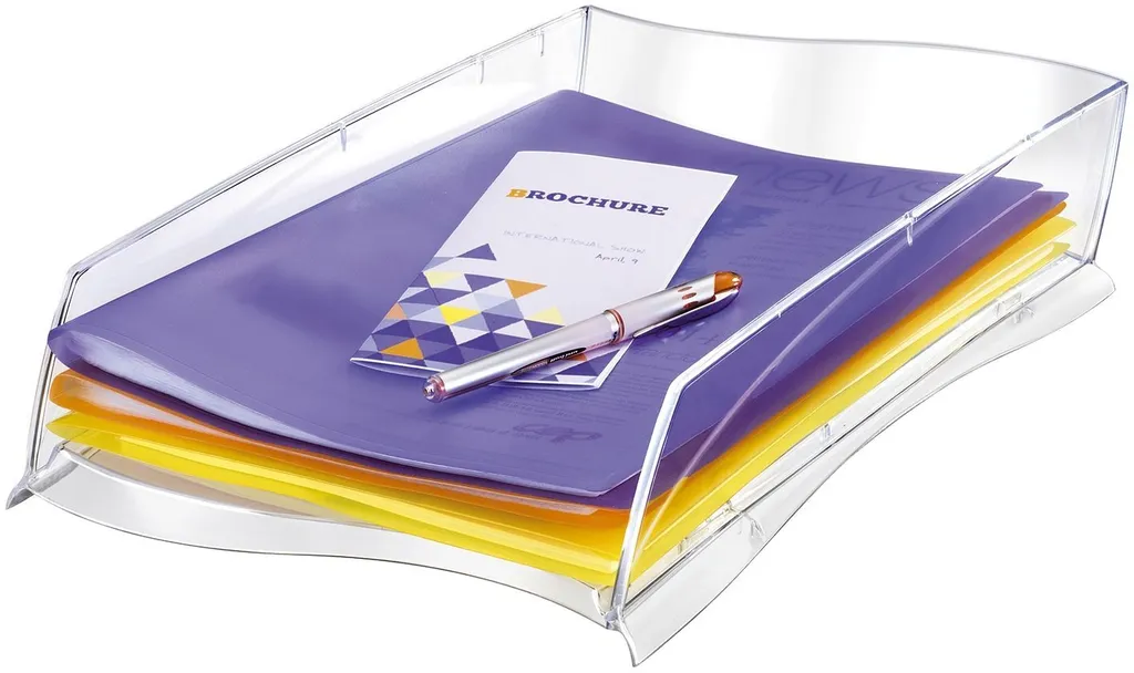 Organiseur de documents transparent A4 pour classement bureau efficace - 3