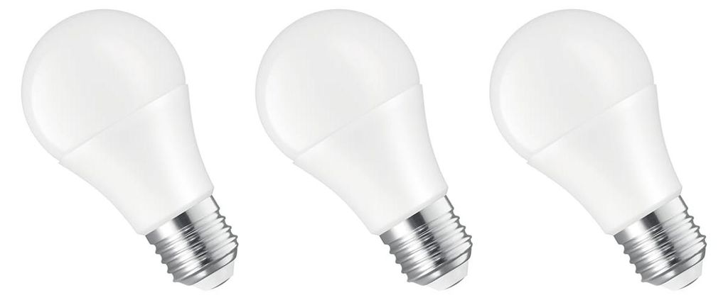 Spectrum LED-Lampe E27 8,5 W - 24 V - 900 Lumen - 6000 K Kaltweiß - Helles Tageslicht - Energieeffizient - 3 Stück
