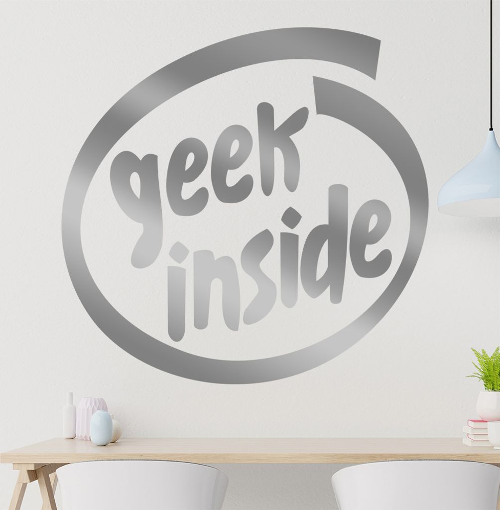 geek inside Wandtattoo in 6 Größen - Wandaufkleber Wall Sticker - Dekoration, Küche, Wohnzimmer, Schlafzimmer, Badezimmer