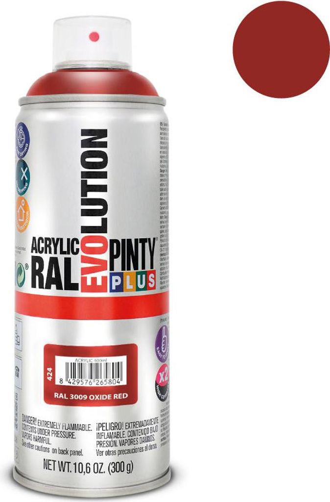 Pintyplus Tech 520cc Aerosolfarbe Universeller Grundierung Rot I112
