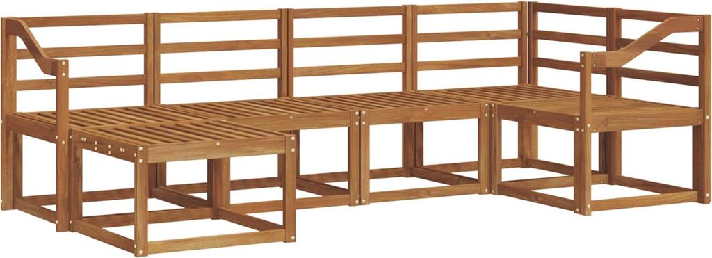 vidaXL Outdoor-Sofagarnitur 6 pcs Natur