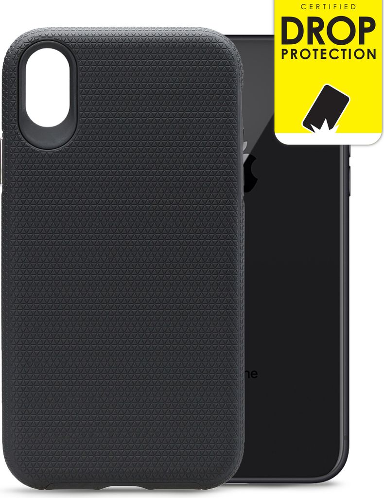 My Style Tough iPhone XR Hülle Hardcase Backcover Stoßfest - Schwarz
