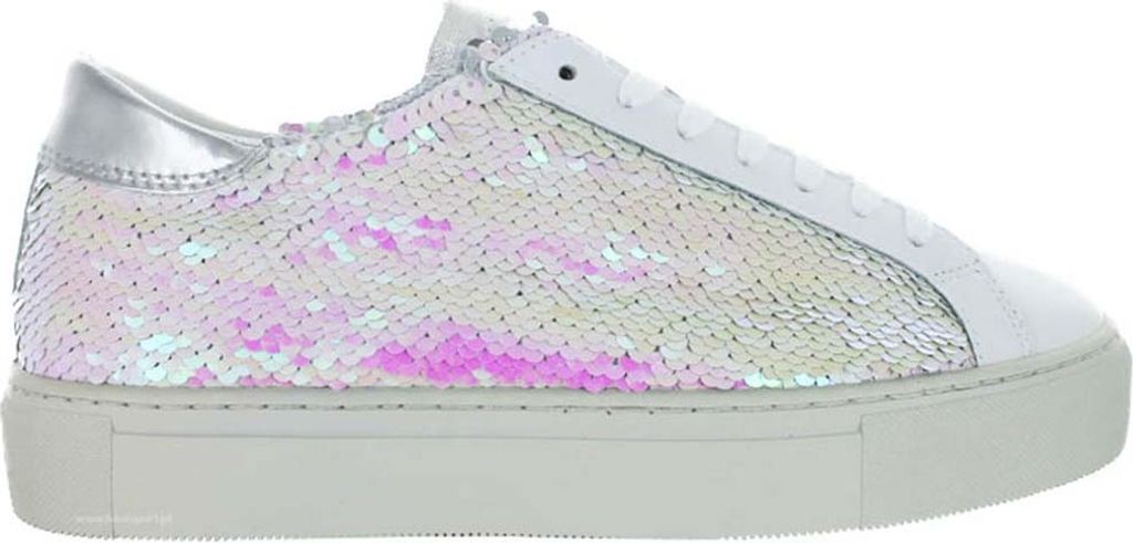 D.A.T.E. Mezze scarpe italiane da donna in pelle bianca con Immagine del prodotto 