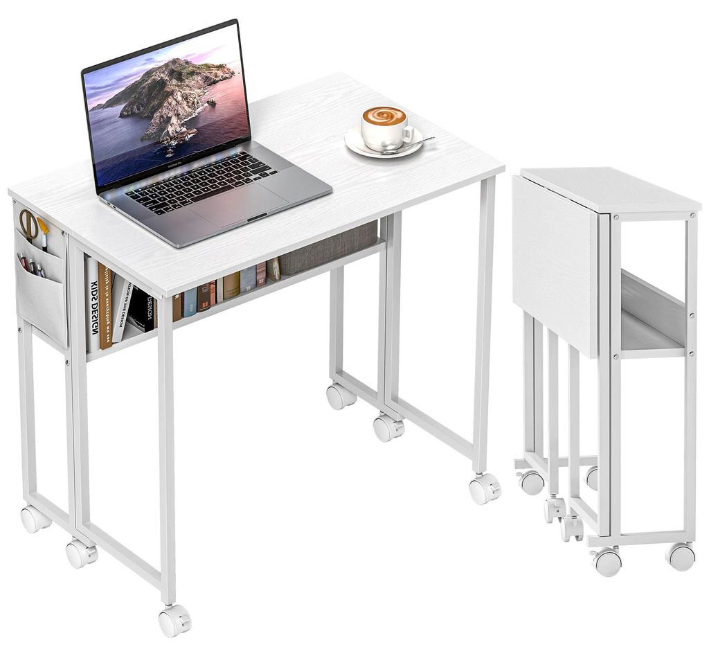 HOMCOM Schreibtisch Klappbar Kleiner 80 cm Produktbild 